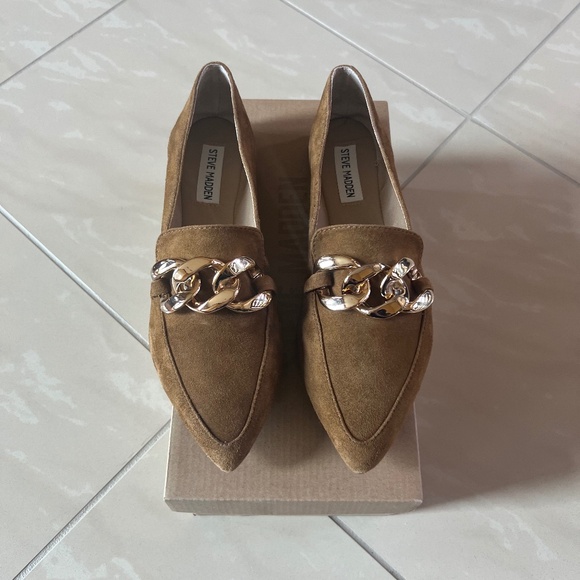 Steve Madden Women's Flats Cognac Suede 8.5 - Picture 1 of 10